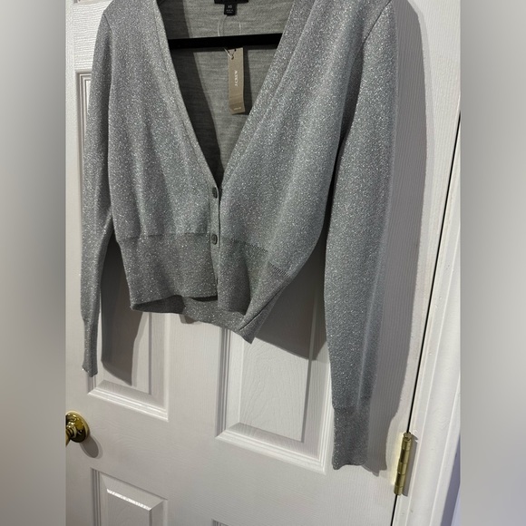 NWT J. Crew Gray Button-Up Women's Cardigan Sweater (XS) - Picture 6 of 16